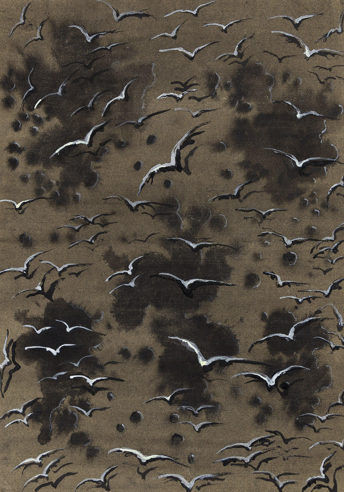 EUGENE BERMAN (1899-1972) Flock of gulls.
